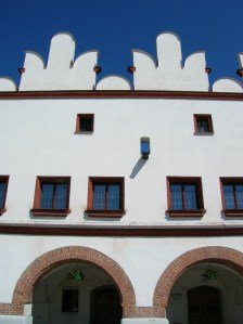 The stunning facade of a building on the main square