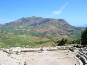 View of the countryside from the amphitheatre