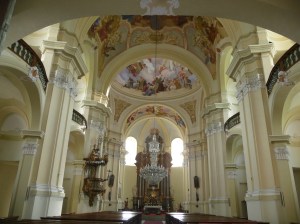 Interior of Hejnice Basilica