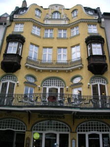 A fascinating facade in downtown Regensburg