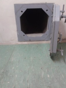 One of the two tunnels