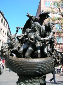 One of Nuremberg's unique fountains