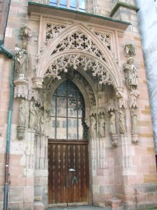 A portal of St. Sebald's Church