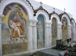 Albrechtice nad Vltavou church cemetery