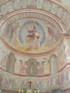 The wall and ceiling painting in Albrechtice