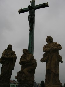 Statuary on the Stone Bridge in Písek