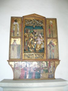 A Gothic altar at Zvíkov Castle