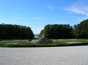 The parterre in the garden
