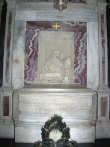 Small portico of chapel of Church of San Pier Maggiore, where Dante's remains are kept