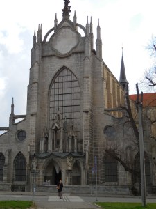 The facade of the Church of the Assumption of Mary and St. John the Baptist