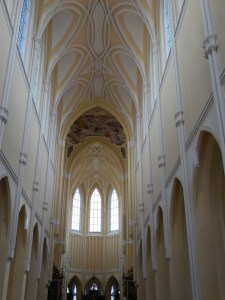 The interior of the Church of the Assumption of Mary and St. John the Baptist