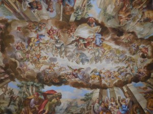 Monumental fresco in the prelature