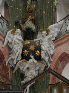 The main altar in the Holy Shrine of St. John of Nepomuk
