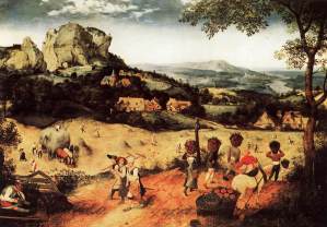Haymaking by Pieter Bruegel the Elder, 16th century. Photo from www.wga.hu