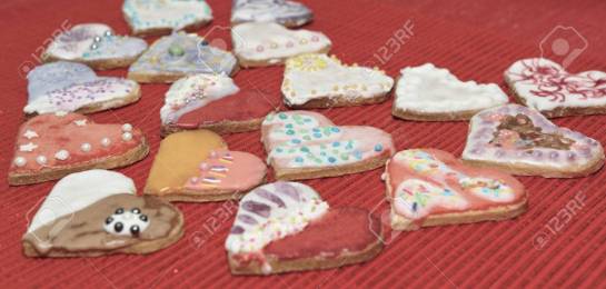 Cookies hearts love.